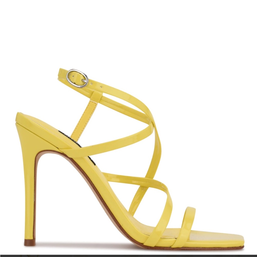 Nine West Tilas Yellow Stiletto Heel Sandals